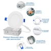 6 pack ETL slim potlights 4 inch 9w 12w - Image 3