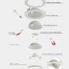 6Pack 4inch gimbal downlight with 3cct - Image 5