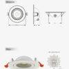6Pack 4inch gimbal downlight with 3cct - Image 7
