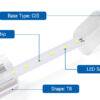 24w 4ft T8 LED tube lighting (TYPE A+B) - Image 3