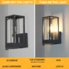 Vintage Style Glass Lampshade Waterproof Outdoor - Image 3