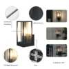 Vintage Style Glass Lampshade Waterproof Outdoor - Image 5